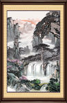 竖幅山水