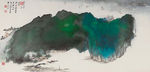 沷墨山水画 国画 水墨画