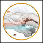 后现代水墨线条壁画 TIF分层