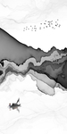 玄关手绘装饰画 TIF分层