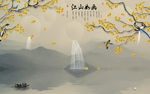 中式江山如画山水画 TIF分层