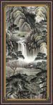 竖幅山水