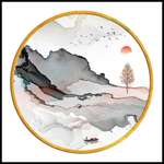 意境线条画 TIF分层中式画