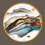 中式 线条精美墙画 TIF分层