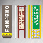 生态农庄站牌