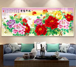 花开富贵牡丹无框装饰画