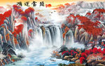 精品画 水墨山水画 TIF分层