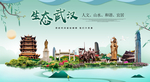 中国风武汉生态卫生城市形象广告