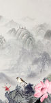 水墨意境玄关画 TIF分层