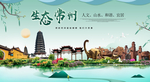 常州生态卫生城市形象广告海报