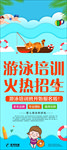 游泳培训展架