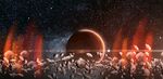 行星陨石背景视频