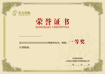 金天国际荣誉证书