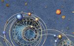 科幻3d宇宙星空天体浮雕背景墙