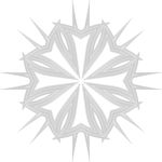 艺术几何花型线稿矢量图
