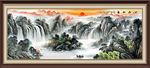 聚宝盆山水画
