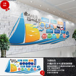 乘风破浪企业文化墙
