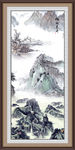 竖幅山水画