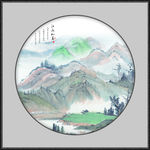 新中式山水画