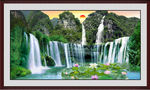 荷花山水风景