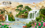 山水画背景墙