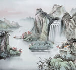 中式山水画