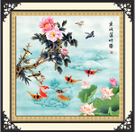 鱼戏莲叶图