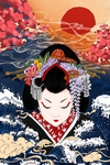 艺伎插画