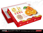 橙子礼盒 水果包装  展开图