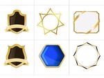 矢量金色边框