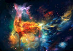 圣诞星空星云