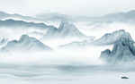 中国风意境新山水画 TIF分层
