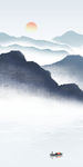 大气玄关山水画 TIF分层