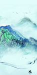 中式玄关山水画 TIF分层