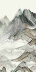 高清 玄关水墨山水 TIF分层