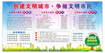 创建文明城市宣传栏