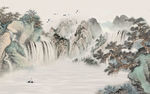 古画中国风山水 TIF分层画