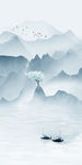 现代风景山水画 TIF分层