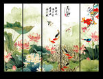 国画荷花