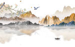 新中式新国画山水 TIF分层