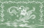 龙凤呈祥玉雕浮雕3D背景墙