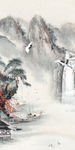 国画山水 TIF分层 玄关画