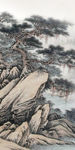 国画山水玄关画TIF分层画
