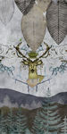 麋鹿北欧玄关画 TIF分层