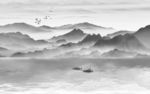 高档 国画风景画 TIF分层