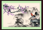 工笔画 梅花