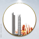 城市建筑装饰画