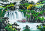客厅背景 山水国画