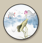 荷花装饰画