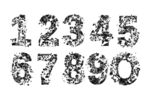 数字  碎片数字